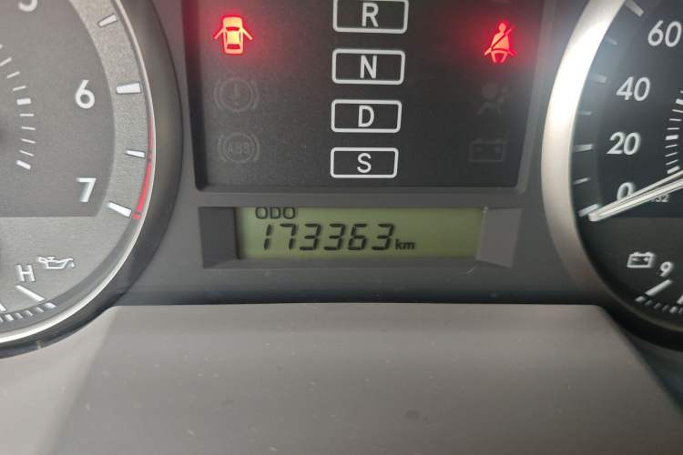 Used Toyota Land Cruiser  Odometer Close Up