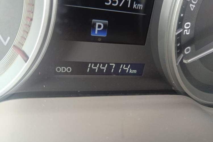 Used Toyota Land Cruiser  Odometer Close Up