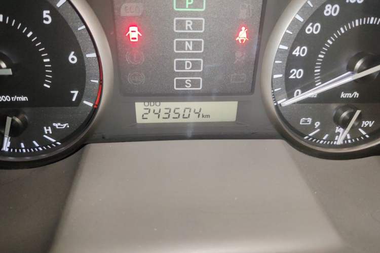 Used Toyota Land Cruiser  Odometer Close Up