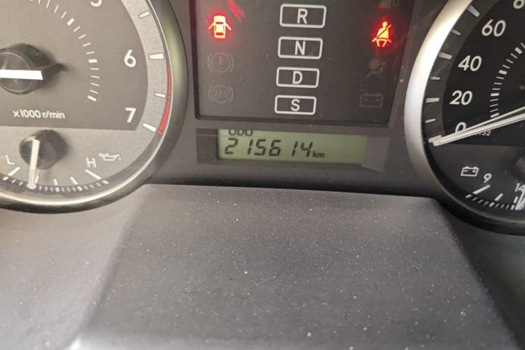 Used Toyota Land Cruiser  Odometer Close Up