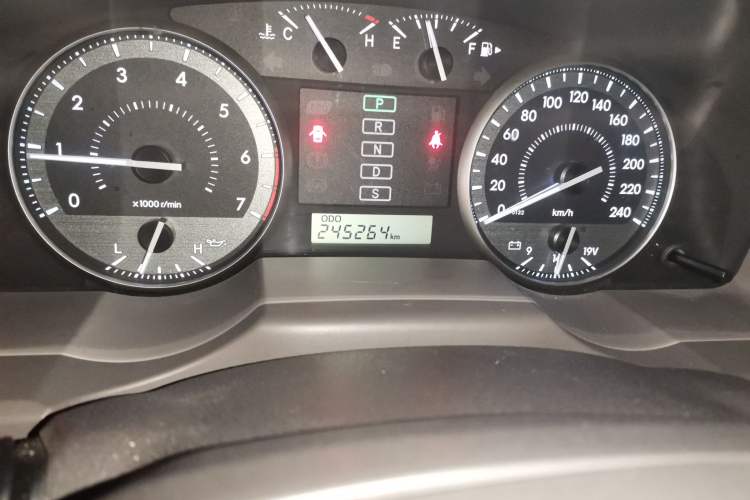 Used Toyota Land Cruiser  Odometer Close Up