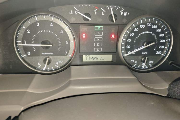 Used Toyota Land Cruiser  Odometer Close Up