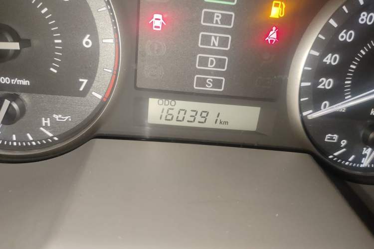 Used Toyota Land Cruiser  Odometer Close Up