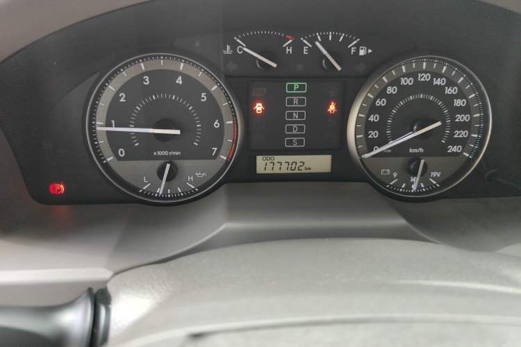 Used Toyota Land Cruiser  Odometer Close Up