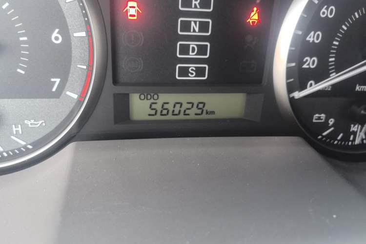 Used Toyota Land Cruiser  Odometer Close Up