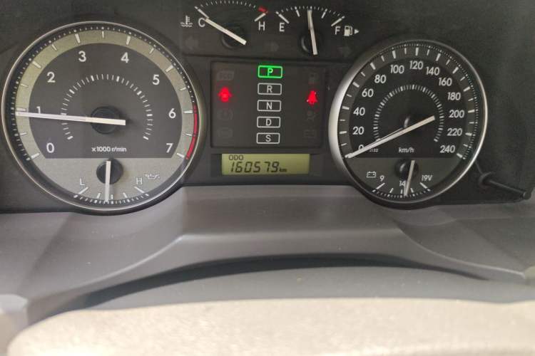 Used Toyota Land Cruiser  Odometer Close Up
