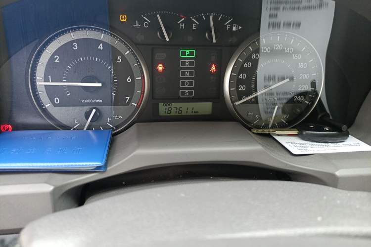 Used Toyota Land Cruiser  Odometer Close Up
