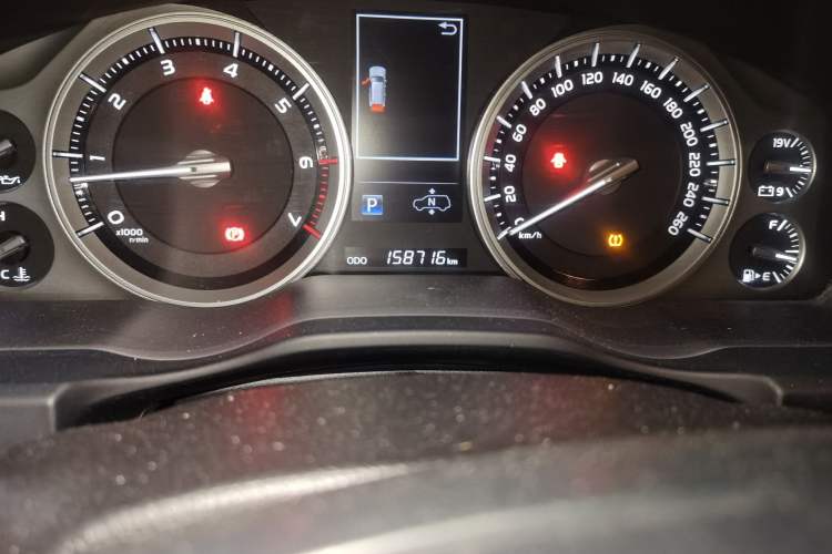 Used Toyota Land Cruiser  Odometer Close Up