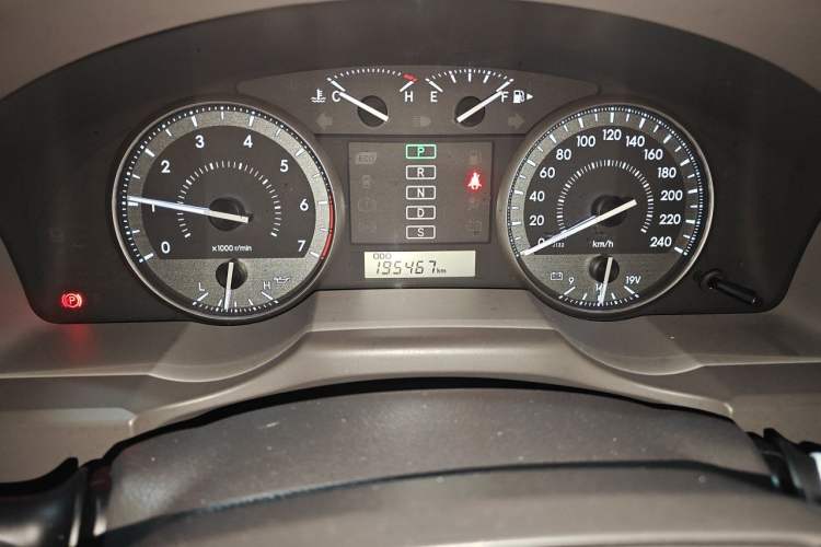 Used Toyota Land Cruiser  Odometer Close Up