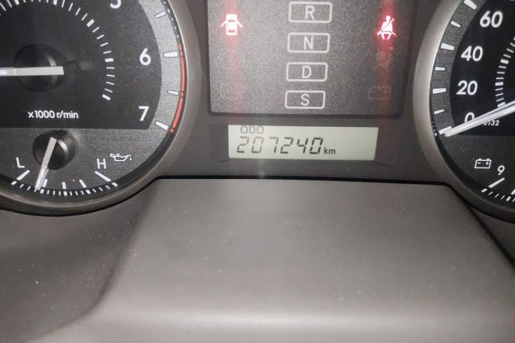 Used Toyota Land Cruiser  Odometer Close Up