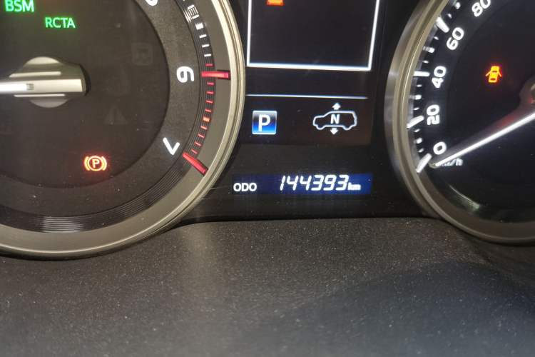 Used Toyota Land Cruiser  Odometer Close Up