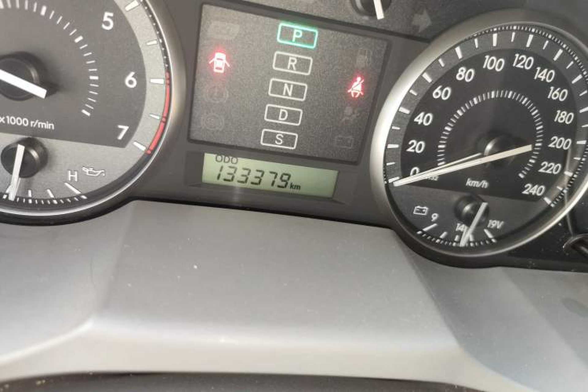 Used Toyota Land Cruiser  Odometer Close Up