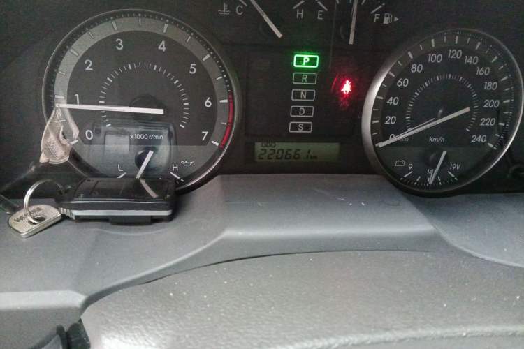 Used Toyota Land Cruiser  Odometer Close Up