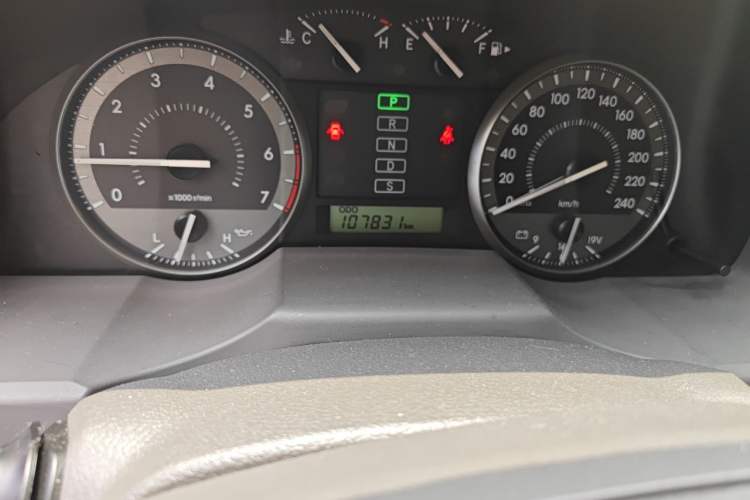Used Toyota Land Cruiser  Odometer Close Up