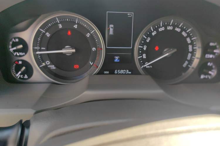 Used Toyota Land Cruiser  Odometer Close Up