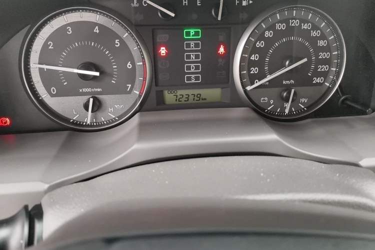 Used Toyota Land Cruiser  Odometer Close Up