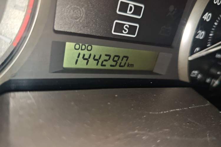 Used Toyota Land Cruiser  Odometer Close Up
