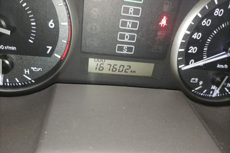 Used Toyota Land Cruiser  Odometer Close Up