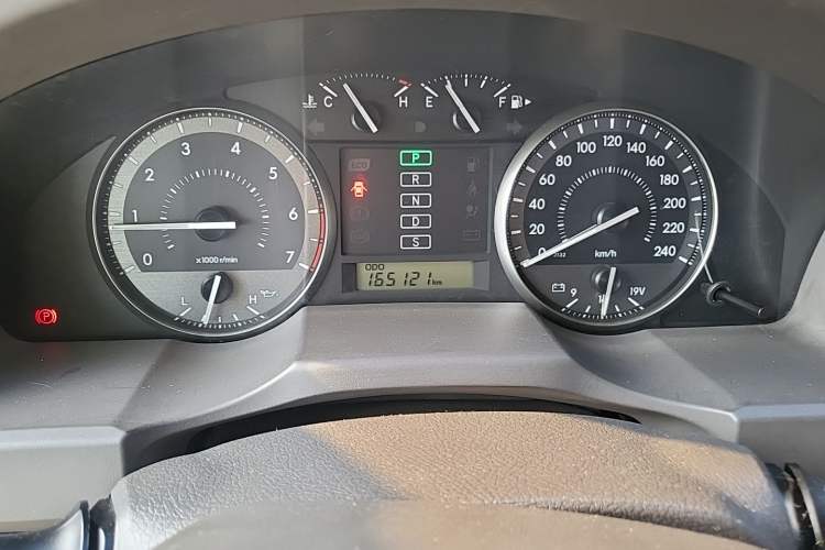 Used Toyota Land Cruiser  Odometer Close Up