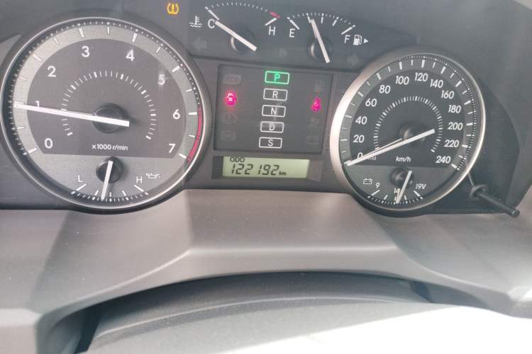 Used Toyota Land Cruiser  Odometer Close Up