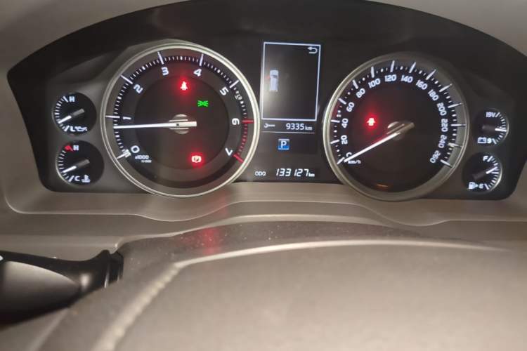 Used Toyota Land Cruiser  Odometer Close Up