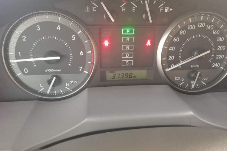 Used Toyota Land Cruiser  Odometer Close Up