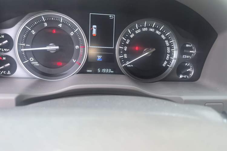 Used Toyota Land Cruiser  Odometer Close Up