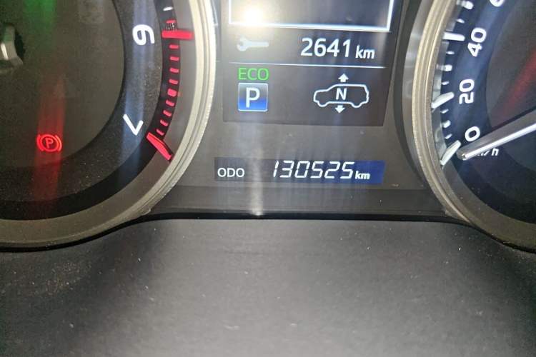 Used Toyota Land Cruiser  Odometer Close Up