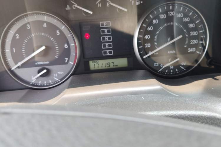 Used Toyota Land Cruiser  Odometer Close Up