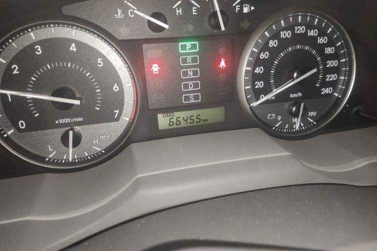 Used Toyota Land Cruiser  Odometer Close Up