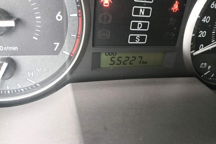 Used Toyota Land Cruiser  Odometer Close Up
