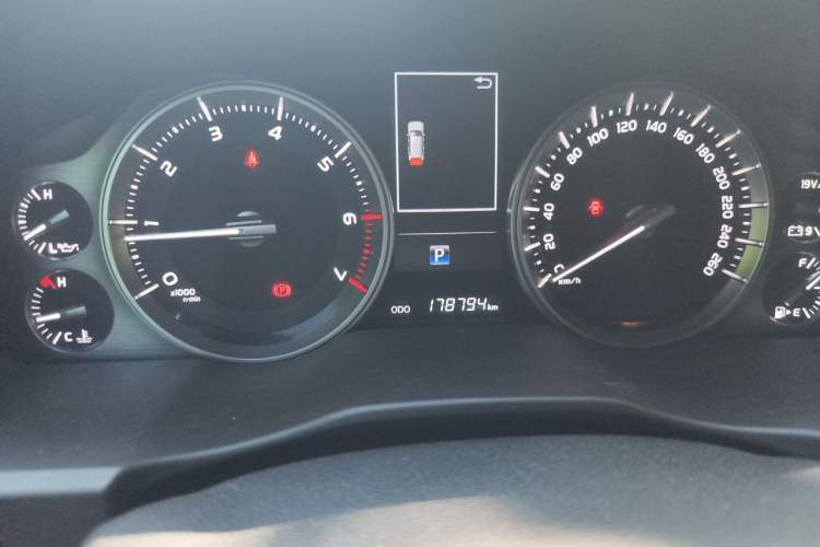 Used Toyota Land Cruiser  Odometer Close Up