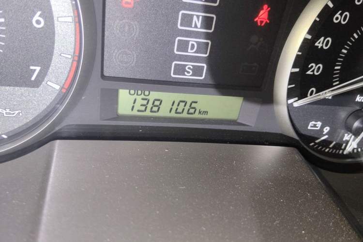Used Toyota Land Cruiser  Odometer Close Up