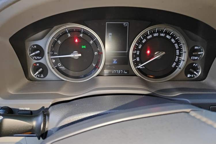 Used Toyota Land Cruiser  Odometer Close Up
