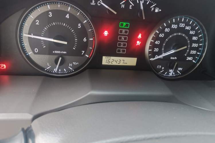 Used Toyota Land Cruiser  Odometer Close Up