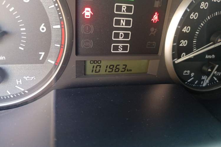 Used Toyota Land Cruiser  Odometer Close Up