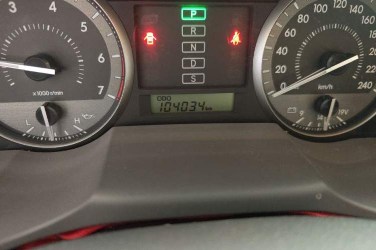 Used Toyota Land Cruiser  Odometer Close Up