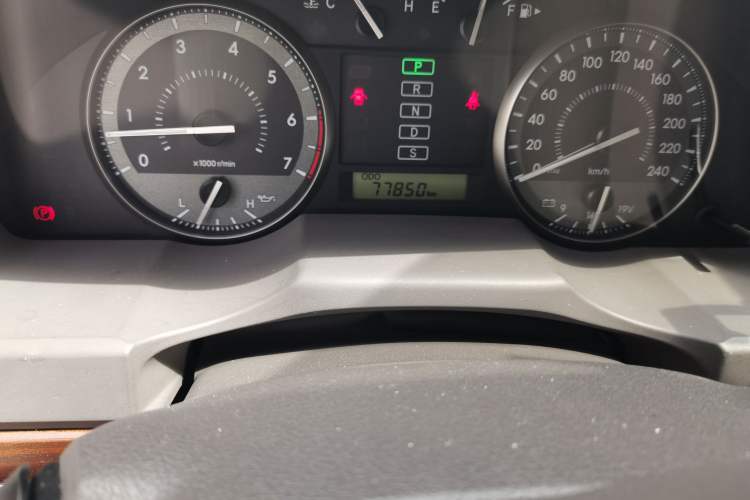 Used Toyota Land Cruiser  Odometer Close Up