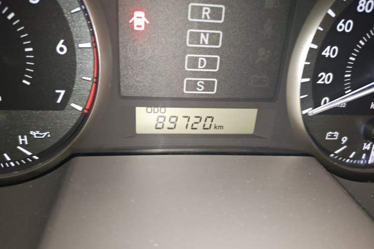 Used Toyota Land Cruiser  Odometer Close Up
