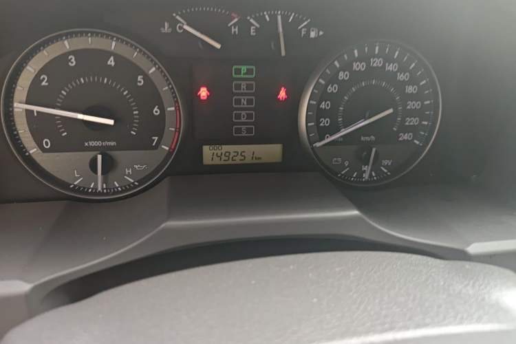 Used Toyota Land Cruiser  Odometer Close Up