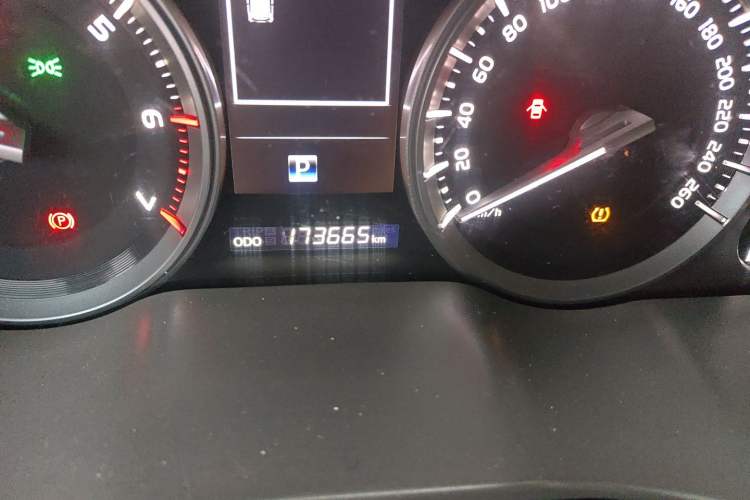 Used Toyota Land Cruiser  Odometer Close Up