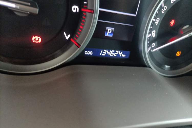 Used Toyota Land Cruiser  Odometer Close Up