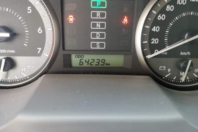 Used Toyota Land Cruiser  Odometer Close Up