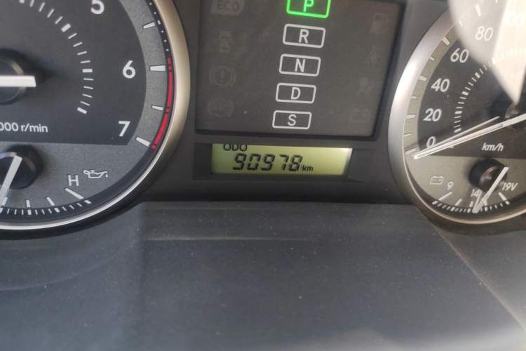 Used Toyota Land Cruiser  Odometer Close Up