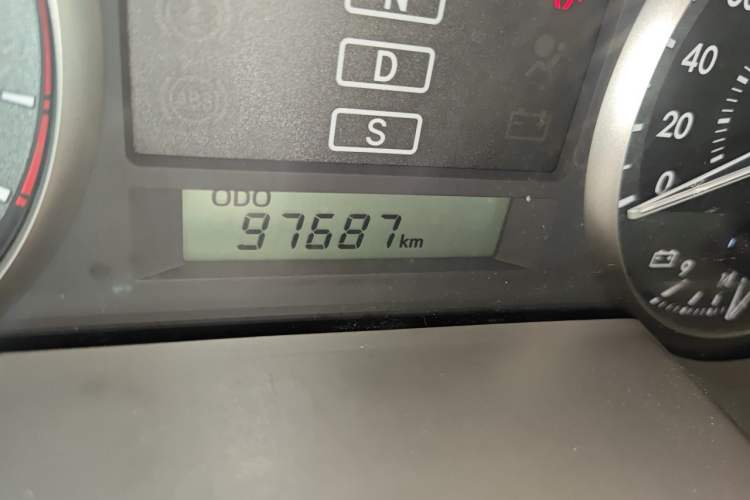 Used Toyota Land Cruiser  Odometer Close Up