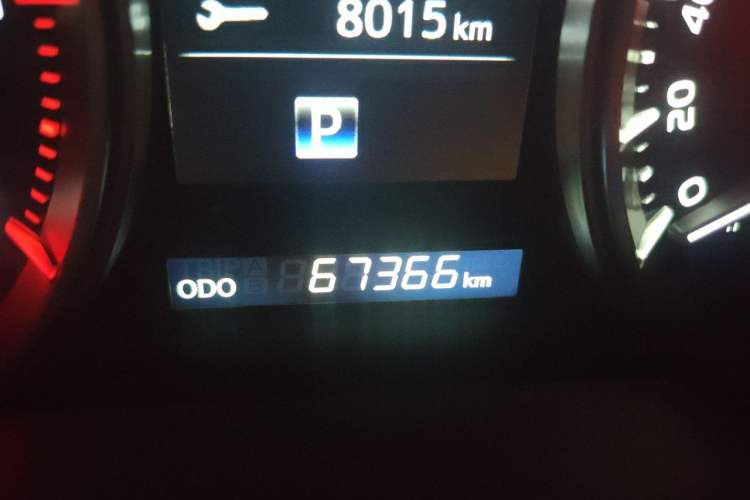Used Toyota Land Cruiser  Odometer Close Up