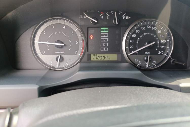 Used Toyota Land Cruiser  Odometer Close Up