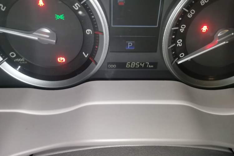 Used Toyota Land Cruiser  Odometer Close Up