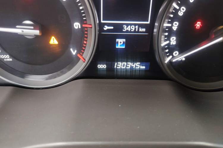 Used Toyota Land Cruiser  Odometer Close Up