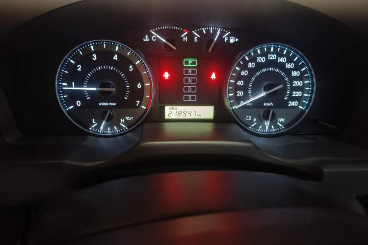 Used Toyota Land Cruiser  Odometer Close Up